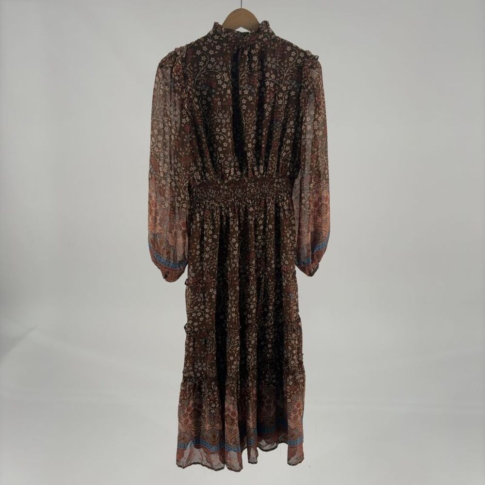 FATE Print Midi Dress in Multicolor